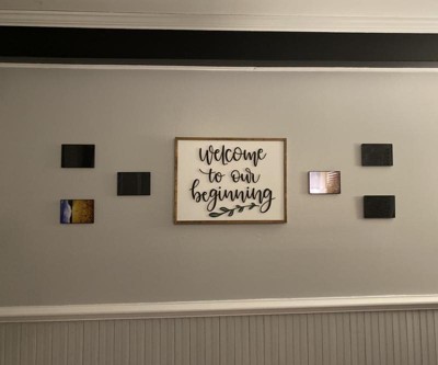 Set Of 7 Gallery Frame Set Black - Room Essentials™ : Target