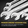 Aghana Digitals 12 Pieces Flex Head Ratcheting Wrench Set, CRV Steel, 72-Teeth, 12-Point Combination Ratchet Wrenches Set with Rolling Pouch - 3 of 4