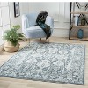 Luxe Weaver Oriental Geometric Medium Pile 5x7 Area Rug - Blue - 3 of 4