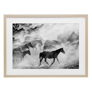Stupell Industries Dusty Road Horse Photograph Framed Print Under Glass Art - 1 of 4