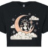 Women's - Instant Message - Celestial Moon Woman Cropped Graphic T-Shirt - 2 of 4