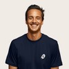 Dalix Sippin' Cup Coffee Ghost Embroidered Relaxed Heavy Soft Cotton T Shirt Mens - 3 of 4