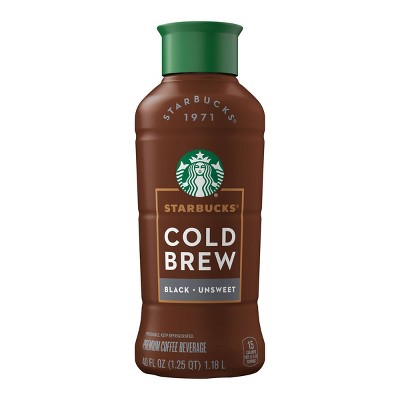 Starbucks Black Unsweetened Cold Brew Coffee 40 Fl Oz Target