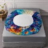 Acoinel 3 Pcs Turtle Comforter Set with 2 Pillowcases, Blue - 4 of 4