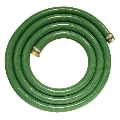 Apache 98128035 2 Inch Diameter 15 Foot 60 Psi Flexible Pvc Water Fuel Chemical Suction Discharge Hose With Aluminum Quick Connection Fittings Green Target