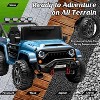 24V 2-Seater Kids Ride-On Car, 4WD/2WD Switchable with Parent Remote Control, 4 Motor Electric Vehicle for Outdoor Adventure - 4 of 4