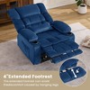 CAVINAS Swivel Recliner Chair, Leather Accent Chair Rocking Chair with Phone Holder for Bedroom, Living Room, Nursery - 4 of 4