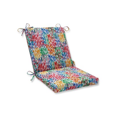 Make It Rain Squared Corners Outdoor Chair Cushion Zinnia Blue - Pillow Perfect
