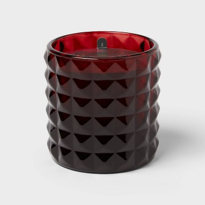 10oz Chunky Studded Ombre Glass Jar Candle Black Dhalila Molasses - Threshold™