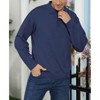 Coolmee Men's Casual Polo Shirts Long Sleeve Basic Thermal Pullover Tops Classic Collar Golf Shirts - 2 of 4