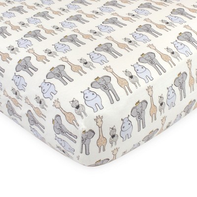 Royal Safari Cotton Jersey Toddler Crib Sheet Set