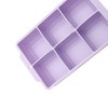 Unique Bargains 6-Cavity Square Ice Tray with Color-Matched Lid Hand Wash Only Silicone 7.09"x4.53"x2.17" 1 Pc - 3 of 3