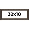 PosterPalooza | Panoramic Museum Brown Picture Frame - UV Acrylic, Foam Board Backing, Hanging Hardware - 2 of 4