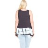 Women's Tie Dye Sleeveless Tank - PLUS - SHE + SKY - 2 of 2