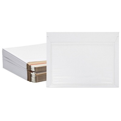 Stockroom Plus 50 Pack Rigid Stay Flat Mailers, Self-Seal Cardboard Envelopes (12.5 x 9.5 In)