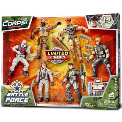 Lanard The Corps! Battle Force - 6 Pack Action Figures, 3+