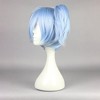 Unique Bargains Women's Wigs 12" Sky Blue with Wig Cap Short Hair Ponytail - 3 of 4