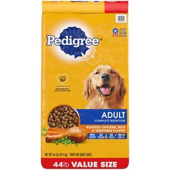 Pedigree Roasted Chicken, Rice & Vegetable Flavor Adult Complete Nutrition Dry Dog Food - 44lbs