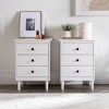 Stiva Classic Mid-Century Modern 3 Drawer Nightstand - Saracina Home - 2 of 4