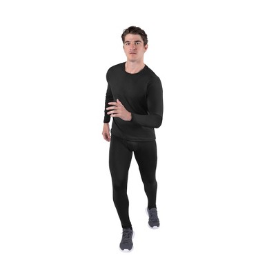 Kickoff Thermal Underwear for Men Long Johns for Men Thermal Top Bottom Fleece Lined Base Layer Set Moisture-Wicking Pajamas Cold Weather