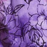 lavender tie dye floral