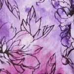 lavender tie dye floral