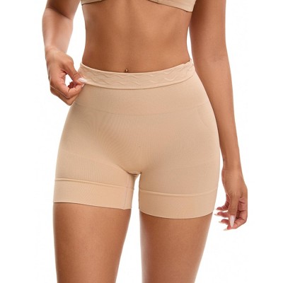 INSPIRE CHIC Women's High Waisted Boyshorts Soft Stretch Seamless Control Panties for Under Dresses