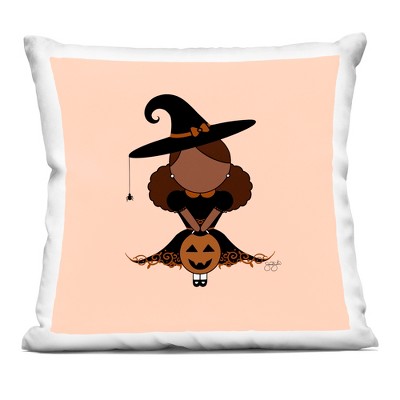 Stupell Industries Trick Or Treat Witch Indoor Decorative Throw Pillow, 18 x 18