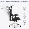 Office Chair, Ergonomic Desk Chair with Adjustable Lumbar Support, High Back Chair, for Home, Office, Study, Gaming, Black - 4 of 4