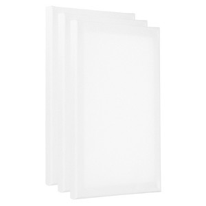 Unique Bargains Painting Canvas Panels Blank Art Board 3 Pcs White - 1 of 4