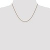 Black Bow Jewelry 1.2mm 14k Yellow Gold Solid Diamond Cut Spiga Chain Necklace - 2 of 4