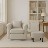 NicBex Swivel/Velvet Barrel Accent Chair & Ottoman Set Modern Armchair Sofa for Living Room or Bedroom - 3 of 4