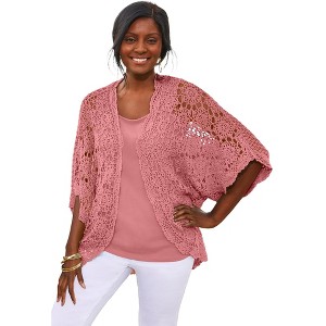Jessica London Crochet Cardigan - 1 of 4