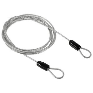 Unique Bargains Security Steel Cable Coated Luggage Lock Wire Rope Double Loops - 1 of 4