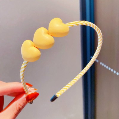 MyKids-Usa Girls 3D Flower & Heart Patched Design Simply Style Headband