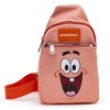 Nickelodeon Bag, Sling, SpongeBob Patrick Star Close Up, Salmon Orange, Bounding, Vegan Leather - 2 of 4