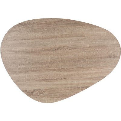 Wynton Oak and Black Hairpin Leg Coffee Table