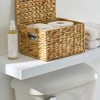 Attop Hyacinth Storage Basket with Lid Durable Handmade Woven Baskets Organizing Household Items - 3 of 4