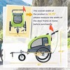 Skyzone 2-in-1 Pet Bike Trailer & Stroller with 360° Swivel Wheel, Canopy, Mesh Vent & Storage - 3 of 4