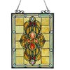 CHLOE Lighting AVALON Tiffany-glass Victorian Window Panel 18x25 - 4 of 4