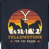 Men's - Yellowstone - Wild Horses For The Brand Logo Graphic Fleece Sweatshirt - 2 of 4