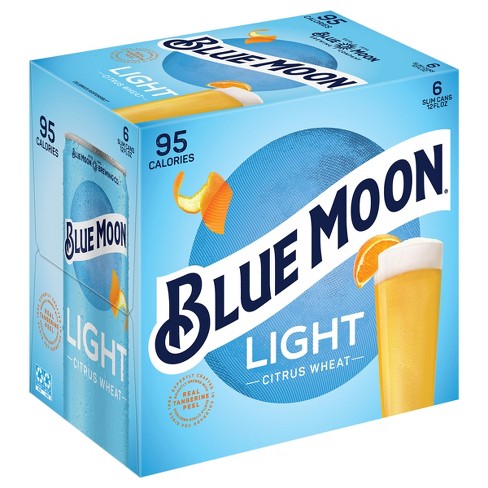 Blue Moon Light - 6pk/12 Fl Oz Slim Cans : Target