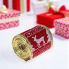 Unique Bargains Gift Wrap Ribbons Faux Linen with Reindeer Border Polyester 78.74"x1.97" 1 Pc - 2 of 4