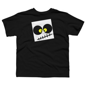 Boy's Design By Humans Square Skull By LonaMisa T-Shirt - 1 of 4