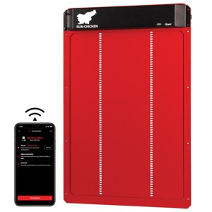 RUN-CHICKEN Automatic Coop Door - Giant with Bluetooth Control (Red) - 1 of 1