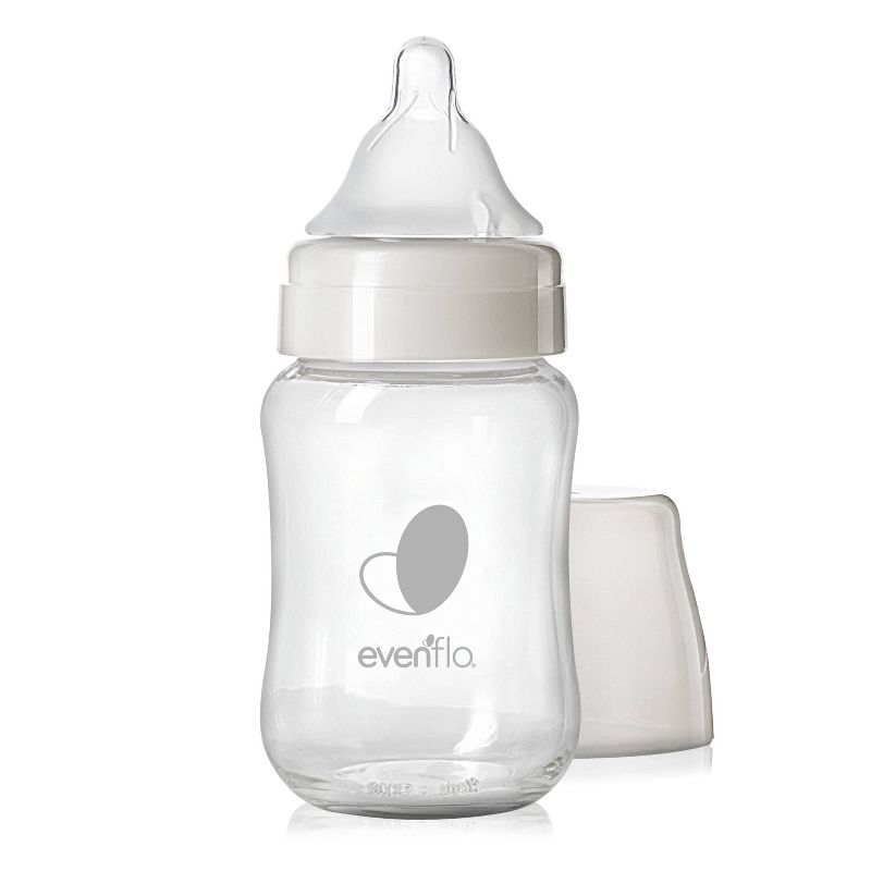Evenflo 3pk Balance Wide-Neck Anti-Colic Baby Bottles Glass - 6oz, 4 of 12
