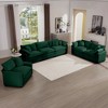 3-Piece Corduroy Deep Seat Sofa Set with Oversized Comfort and Flexible Sofa Combinations - 2 of 4