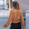 Women's Cozy Off-Shoulder Knit Top with Side - Cupshe - 4 of 4