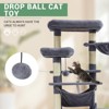 Cat Tree with Sisal Scratching Posts | Plush Perch & Particleboard Base | Multi-Level Cat Tower for Small/Medium Cats - 2 of 4