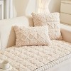 Acoinel Tufted Plush Sofa Cover with Non-Slip Backing for Pet,White - 4 of 4